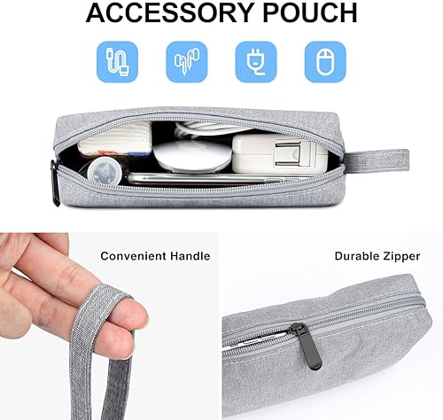 Miniatura 2 de Funda protectora para laptop de 14 pulgadas con asa para MacBook Pro M1 M2 M3 de 14 pulgadas, funda protectora de poliéster con bolsillo para