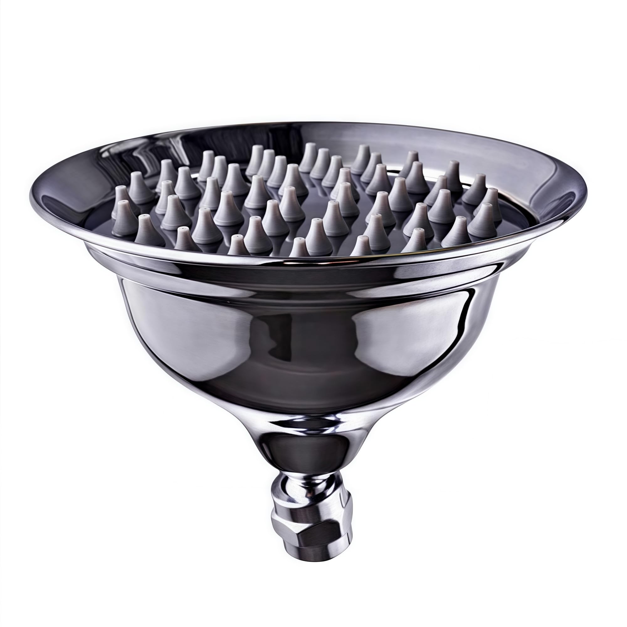 Douche à main Pommede douche 8 pouces rond or, or rose, chrome, antique, noir salle de bain en laiton massif cuivre pluie pomme de douche-Chrome