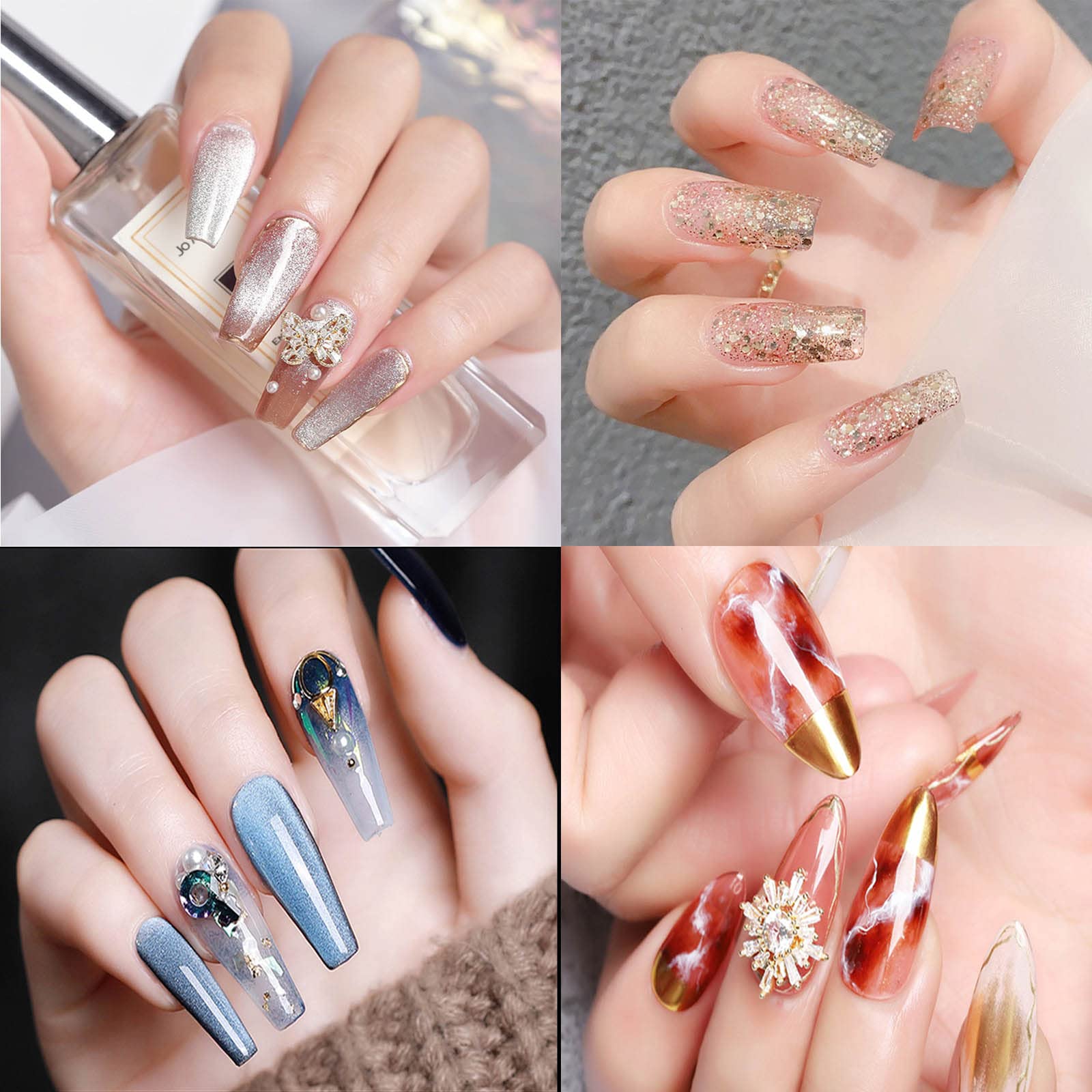 120 Hojas Forma de Mariposa Bandeja de Papel Manicura,Necesario para la extensión de uñas Plantilla,Bandeja de Papel de Moldes Guías Pegatinas Formas