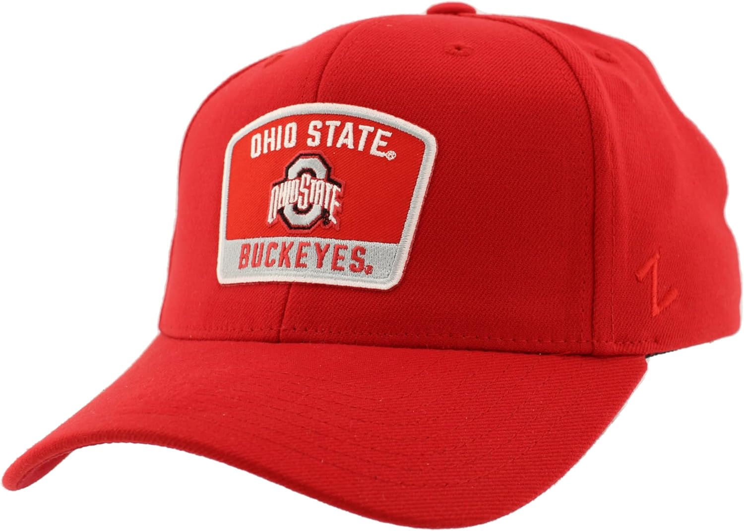 Ohio State Buckeyes NCAA Officially Licensed Fitted Hat ZH Patch Switchback Team Color, Medium