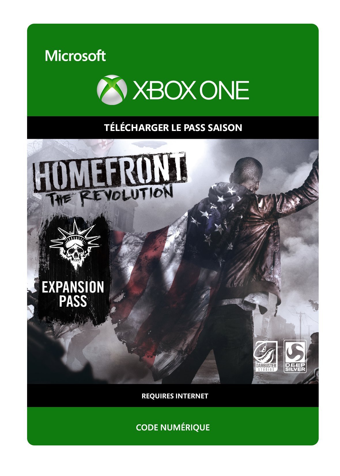 Homefront The Revolution Expansion Pass Xbox One code DLC jeu de tir