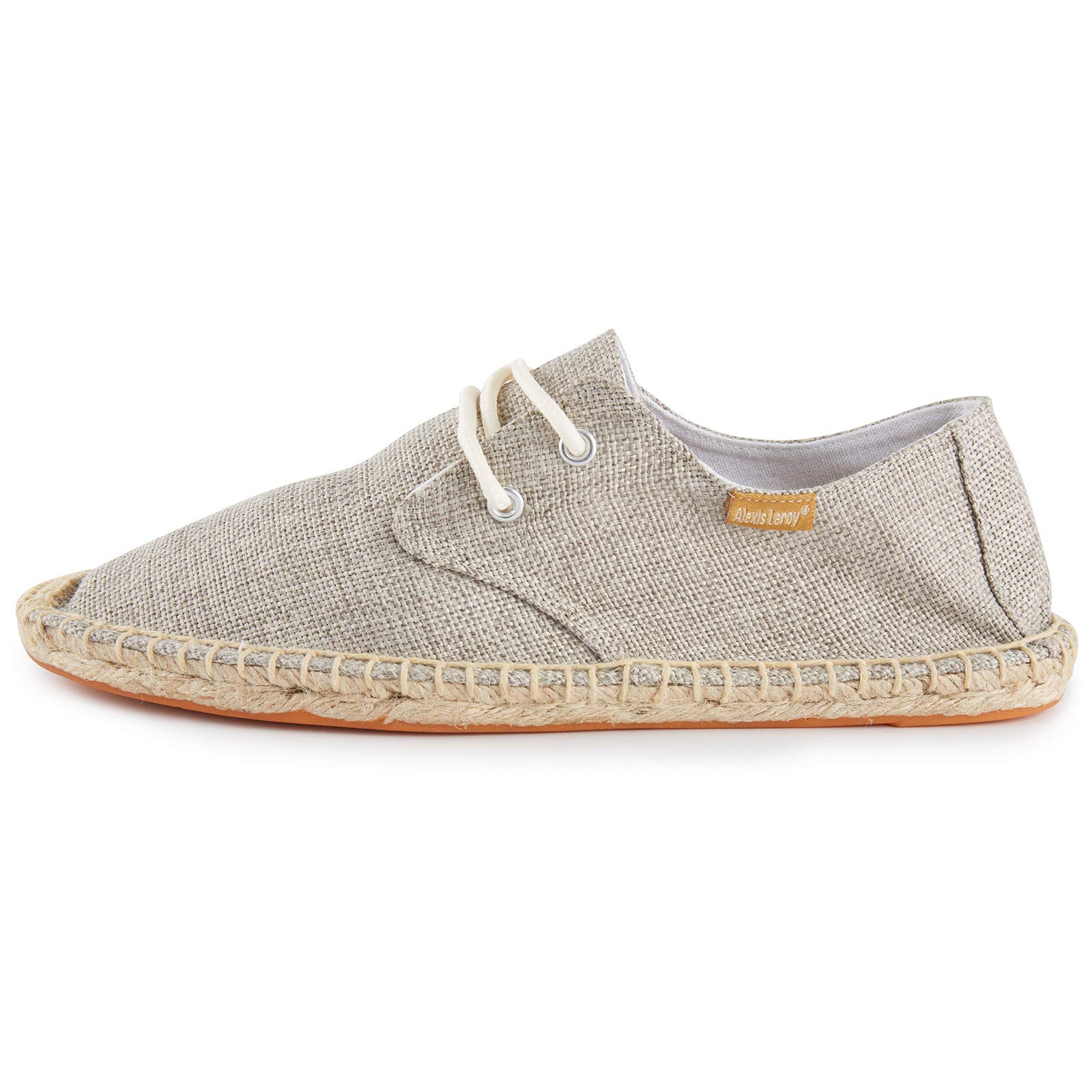 Alexis Leroy Espadrilles Plat Bout Fermé Décontractée Plat Loafers Chaussures pour Homme avec des Lacets