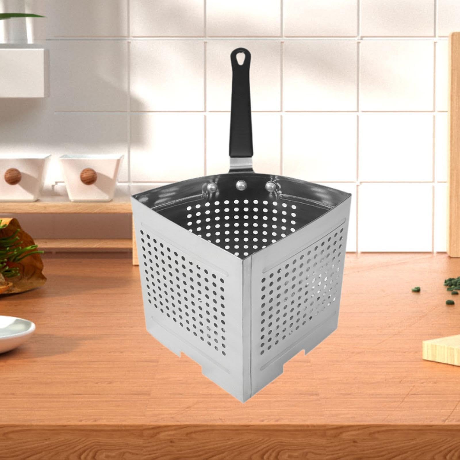 KESOTO Panier à Passoire pour Cuiseur à Pâtes, Polyvalent, Robuste, Perforé, Poche Profonde