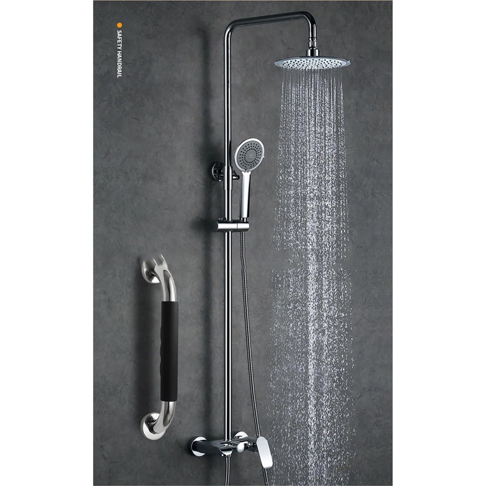 agarraderas baño Barra de Apoyo para baño Familiar de 2 Piezas, Barra de Apoyo de Seguridad, Barra de Apoyo para Personas con discapacidad, Acero Inoxidable Tirador de baño(50cm 2pcs)