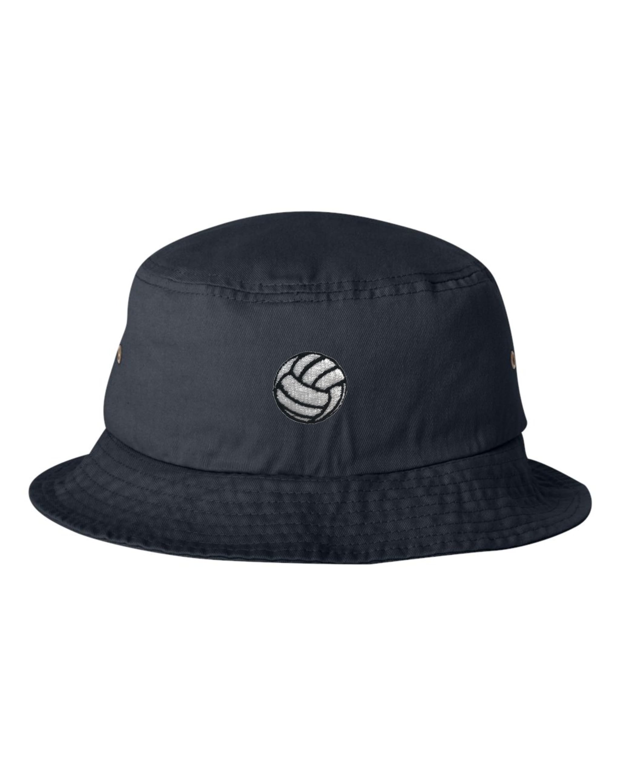 Go All Out One Size Navy Bucket Volleyball Embroidered Cap Dad Hat