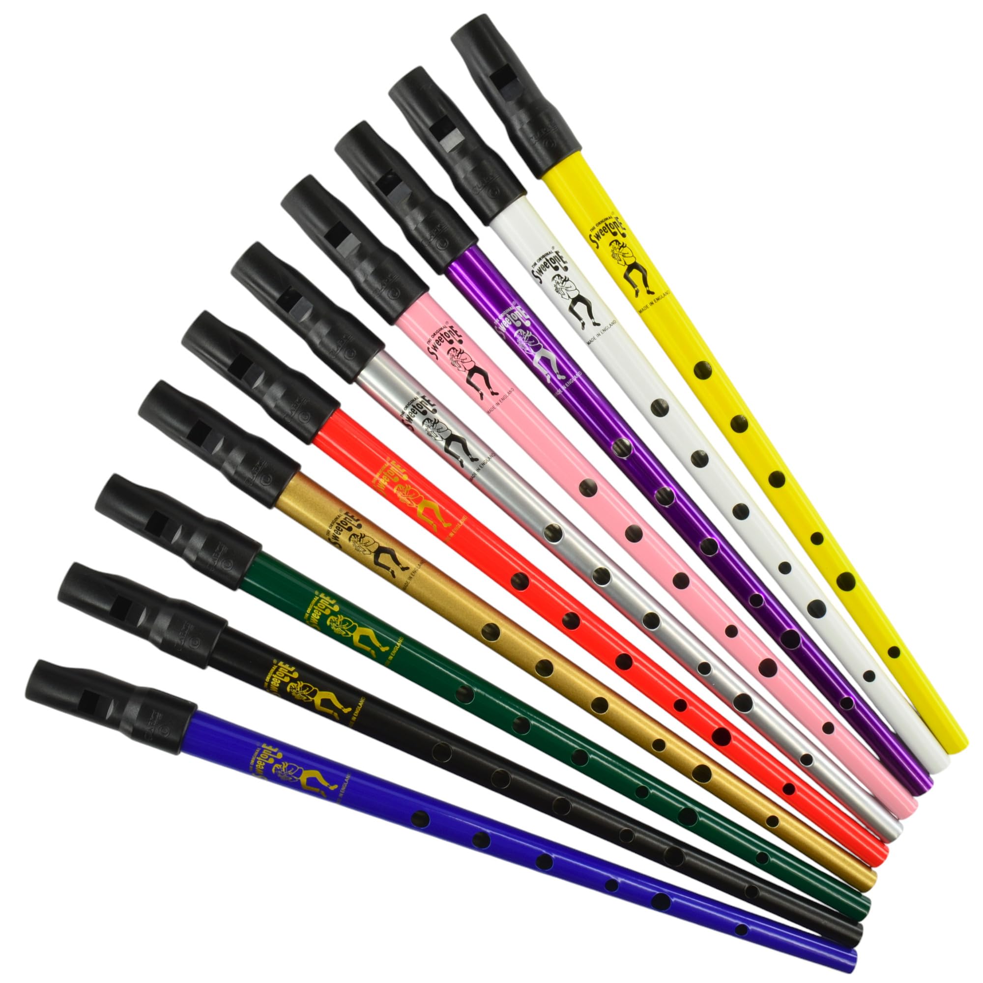 Clarke Sweetone Sifflet en Do avec pochette en tissu noir