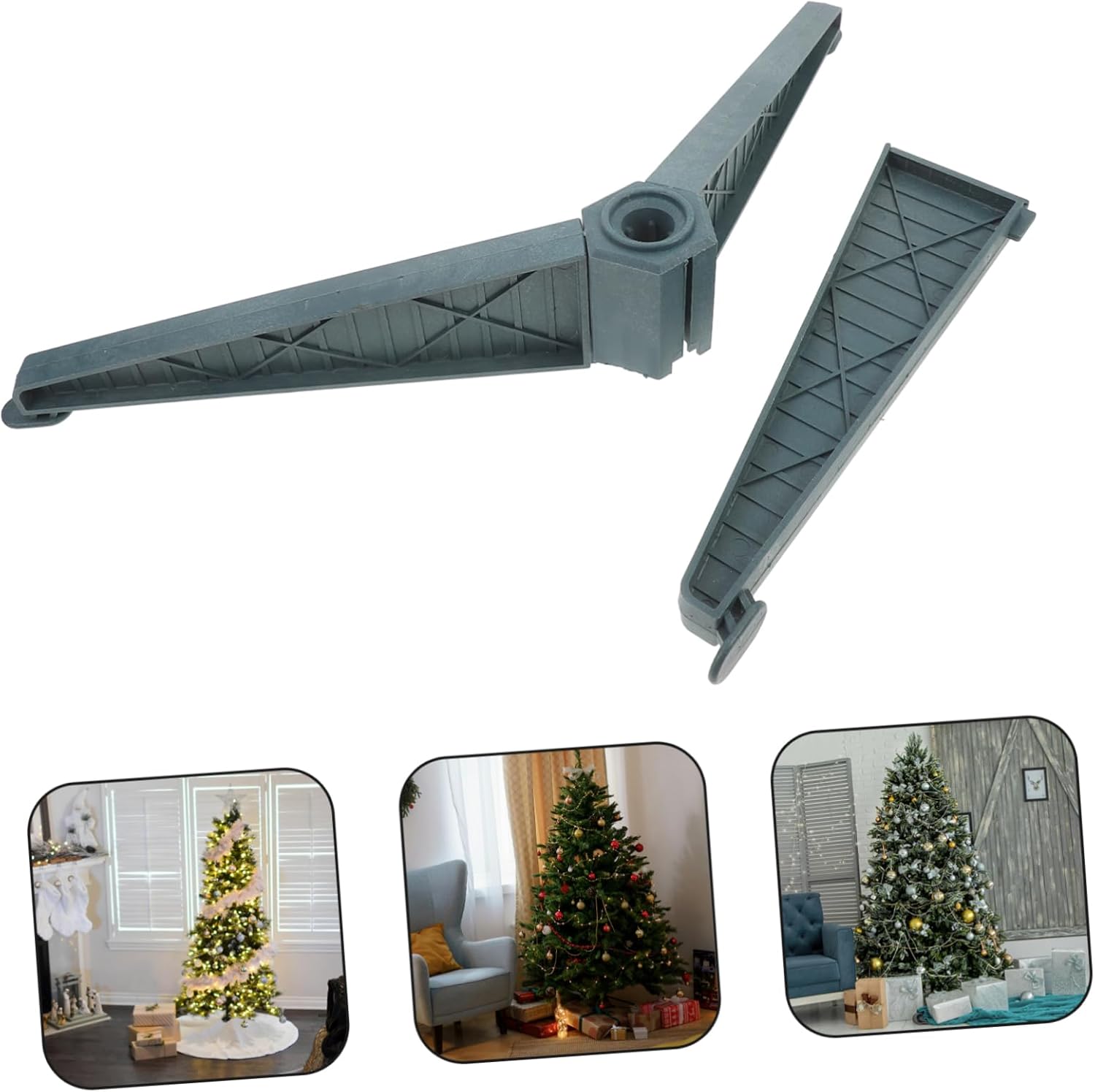 Christmas Tree Stand Xmas Tree Base Support Wear-Resistant Easy Installation Sleek Design for Festive Decor