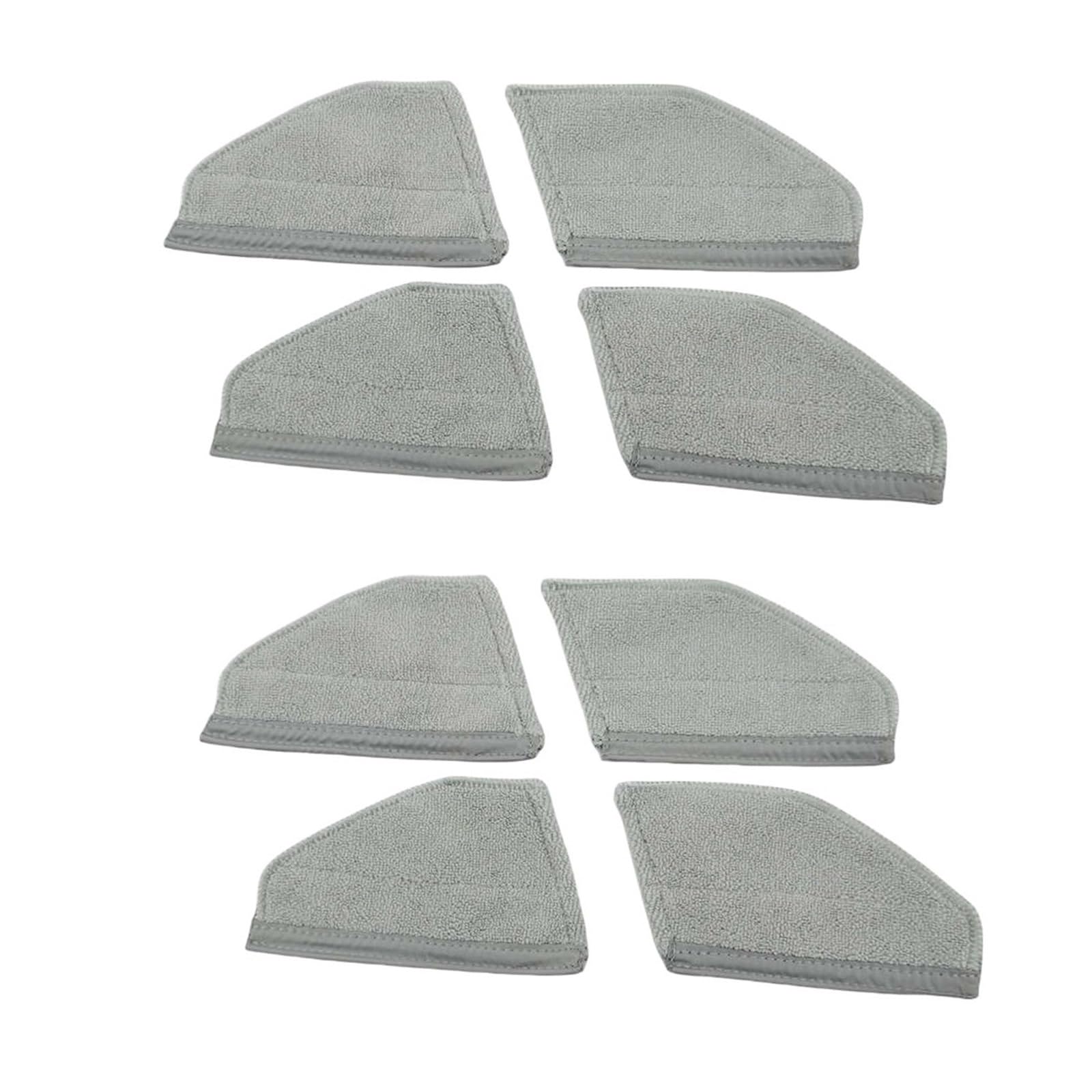 Tecgnvasfcb 8Pcs Cleaning Cloth Mop，Compatible For Roidmi Eve Max，Robot Vacuum Cleaner Spare Parts