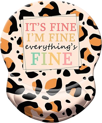 Miniatura 44 de Alfombrilla de mouse ergonómica con soporte para muñeca, cómoda alfombrilla de mouse para computadora con base de poliuretano antideslizante