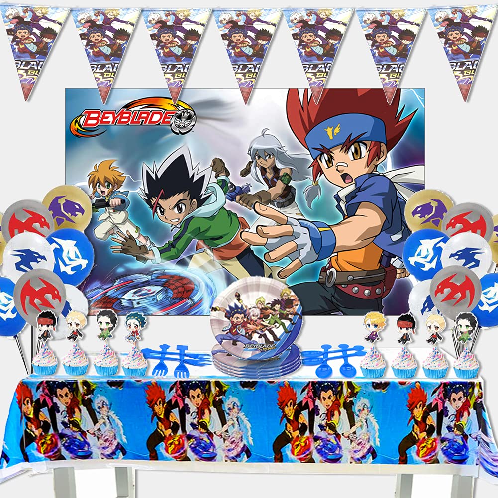 Buy Beyblade Birthday Party Supplies,Beyblade Happy Birthday Banner