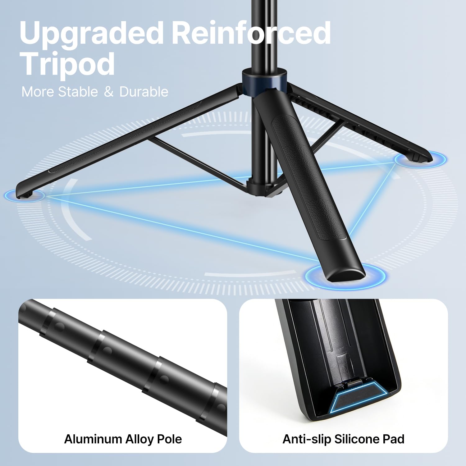 yAyusi Kit Vlogging per iPhone/Android, Bastone per Selfie con Treppiede da 180 cm, con Luce di Riempimento, Telecomando e Microfono, Kit Essenziale per Creatori di TikTok/YouTube/Contenuti