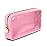 Embla London Makeup Bag Cosmetic Case, Clear Zipper Make Up Pouch and Toiletry Travel Tote, Cute Skincare Pouches for Women Girls, Preppy Purse Cosmetic Organizer, Small Makeup Bags, Flamingo Pink