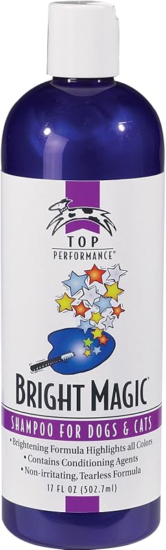 Shampoo para Cães e Gatos Top Performance Bright Magic com Fragrância de Cereja, 502 mL
