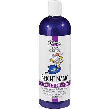 Top Performance Bright Magic Dog Shampoo and Cat Shampoo - Safe Formula for Bathing Puppies and Kittens in 17 oz. Bottle