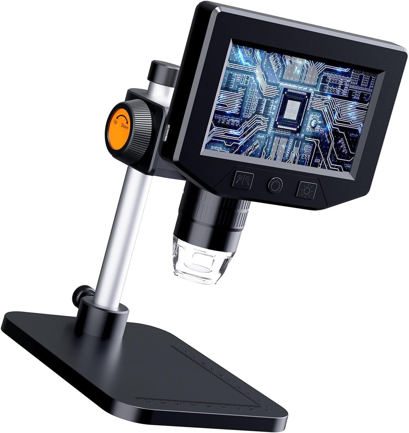 1000X Portable Digital Microscope Equipped with Simple Control for Novices in STEM Exploration Activity USB C Charging Microscope