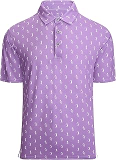 Premium Golf Shirts for Men Dry Fit Performance Polo Short Sleeve Collared Shirt