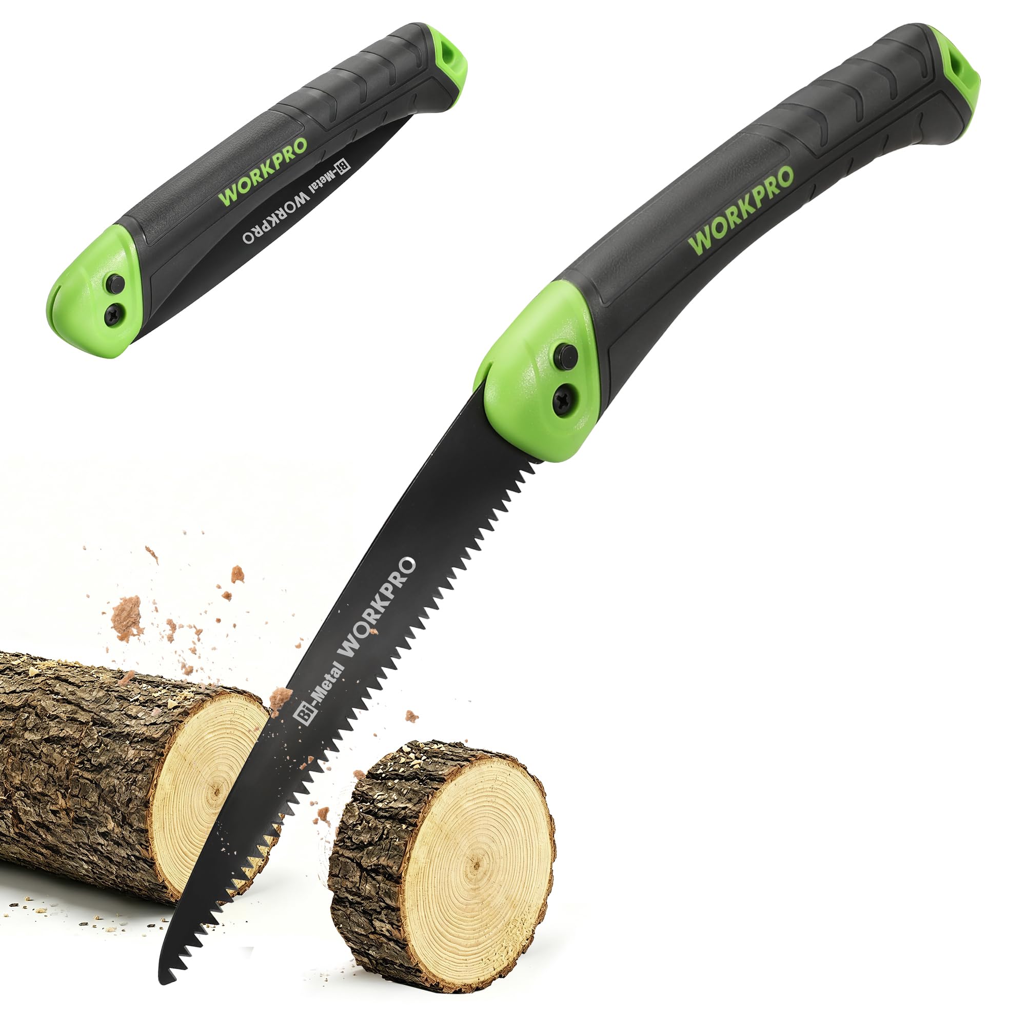 WORKPRO 180 mm 7" Folding Pruning Saw with Bi-Metal Blade