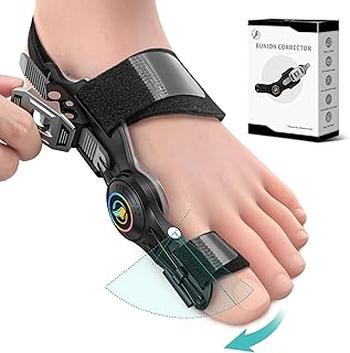 Upgraded Bunion Corrector for Women and Men, Orthopedic Bunions Correction with Non Slip Big Toe Straightener, Adjustable Bunion Splint Suitable for Left/Right Feet Pain Relief (1PCS)