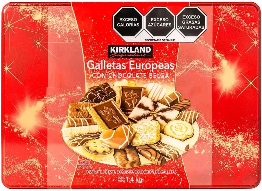Kirkland Signature European Cookies with Belgian Chocolate - 1.4kg, (Pack of 1)