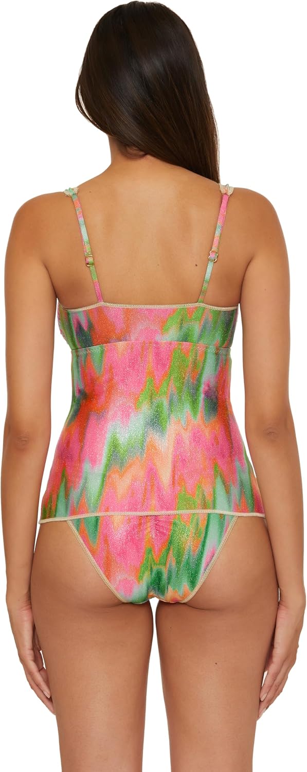 BECCA Women's Mirage Bandeau Tankini, Casual, Swimsuit Tops for Women