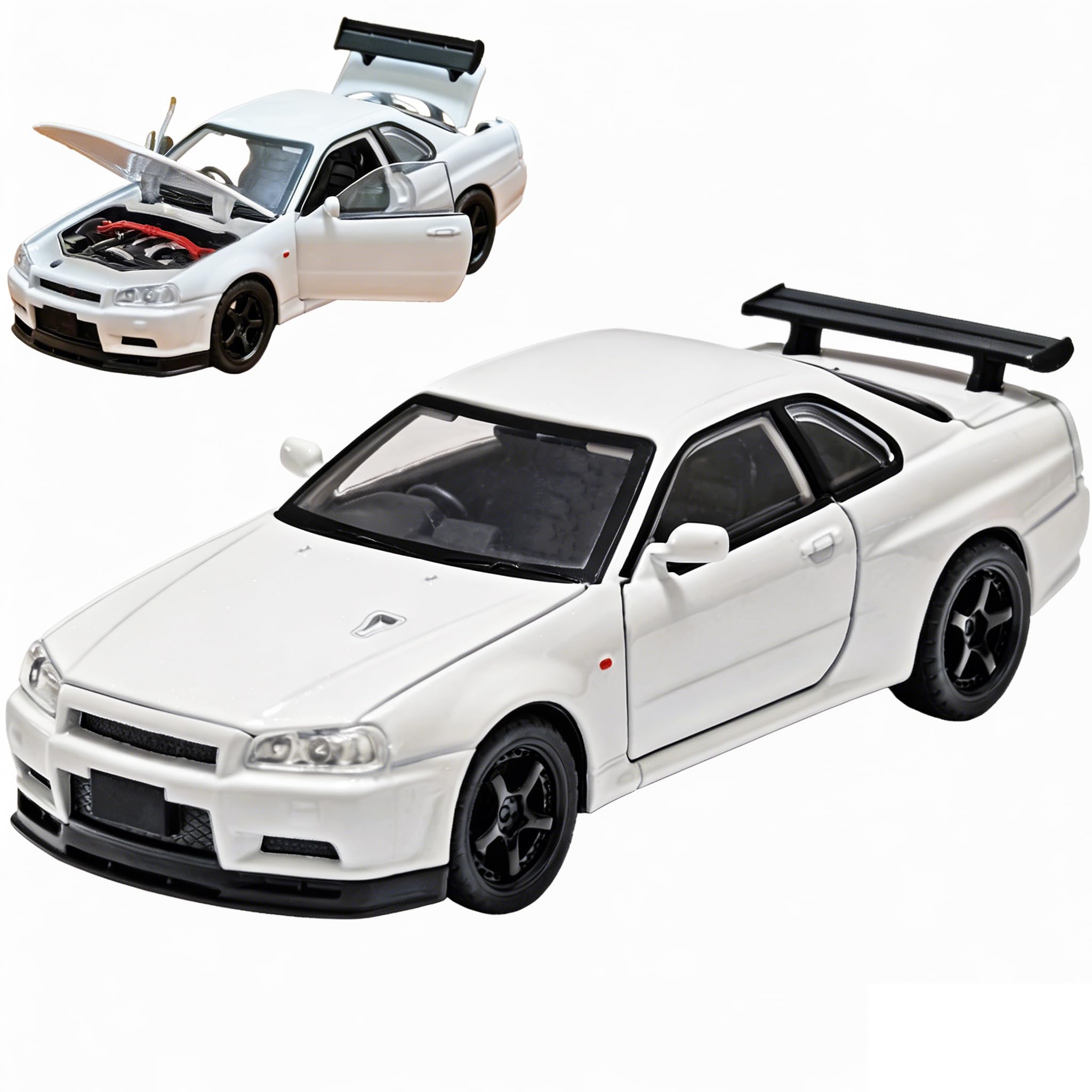 Amazon.com: ERBADIHAGO Toy Car Compatible for Skyline GTR R34