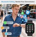 Smart Watch for Women Men, Alexa Built-in, 1.83" HD Touchscreen Fitness Tracker with Bluetooth Calling, Fitness Watch with Sleep Monitor, 100+ Sports Modes, IP68 Waterproof Smartwatch for Android iOS