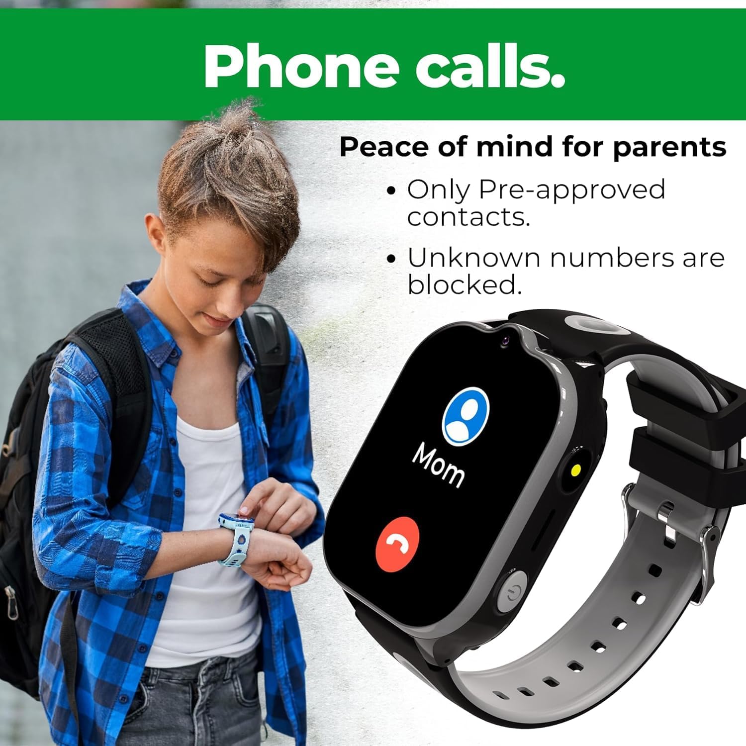 2025 Model Smart Watch | Phone Watch & GPS Tracker | Calling, Texting, GPS Tracking, Camera, School Model | SOS & Safety Alerts