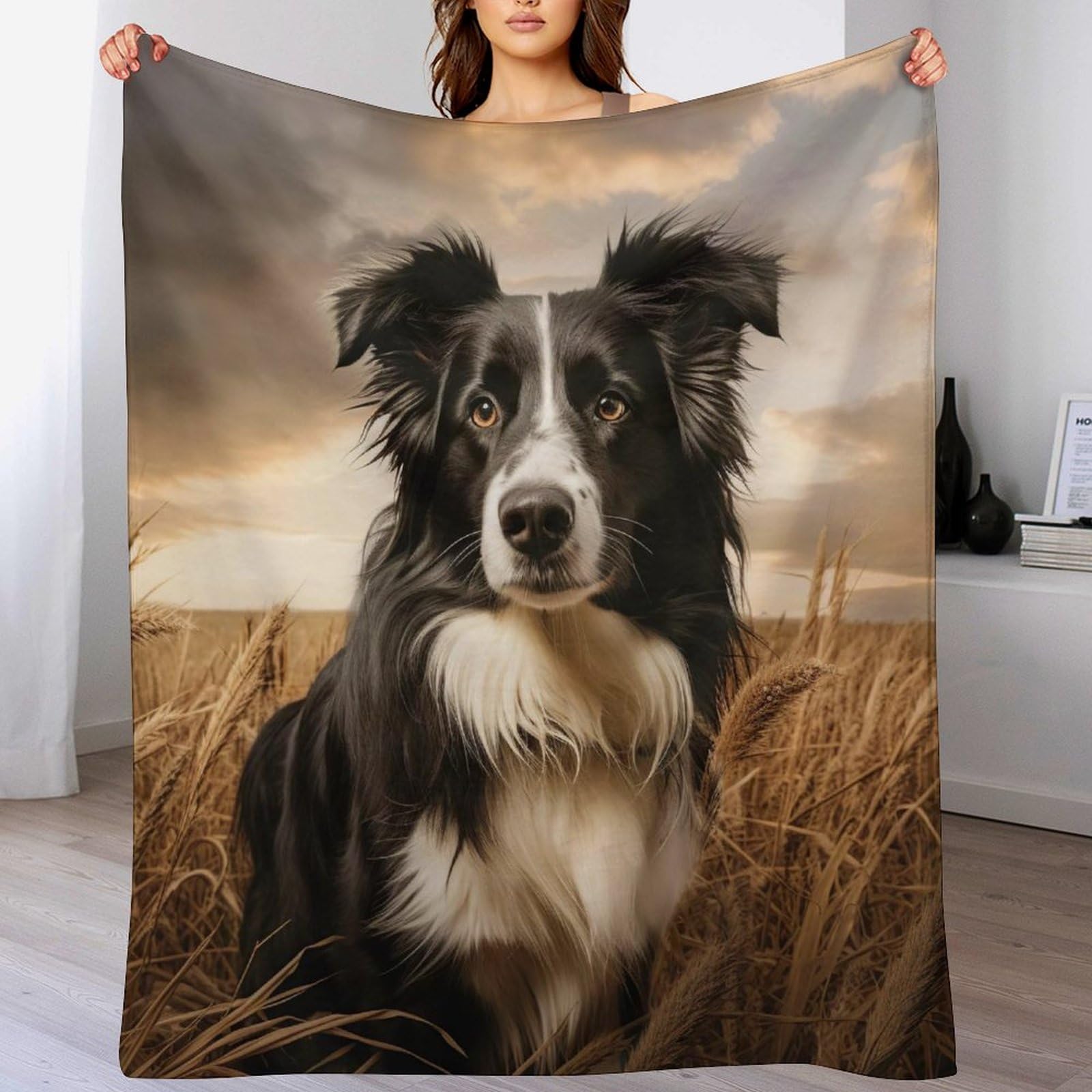 Couverture Border Collie une idée cadeau originale pour enfants et adultes