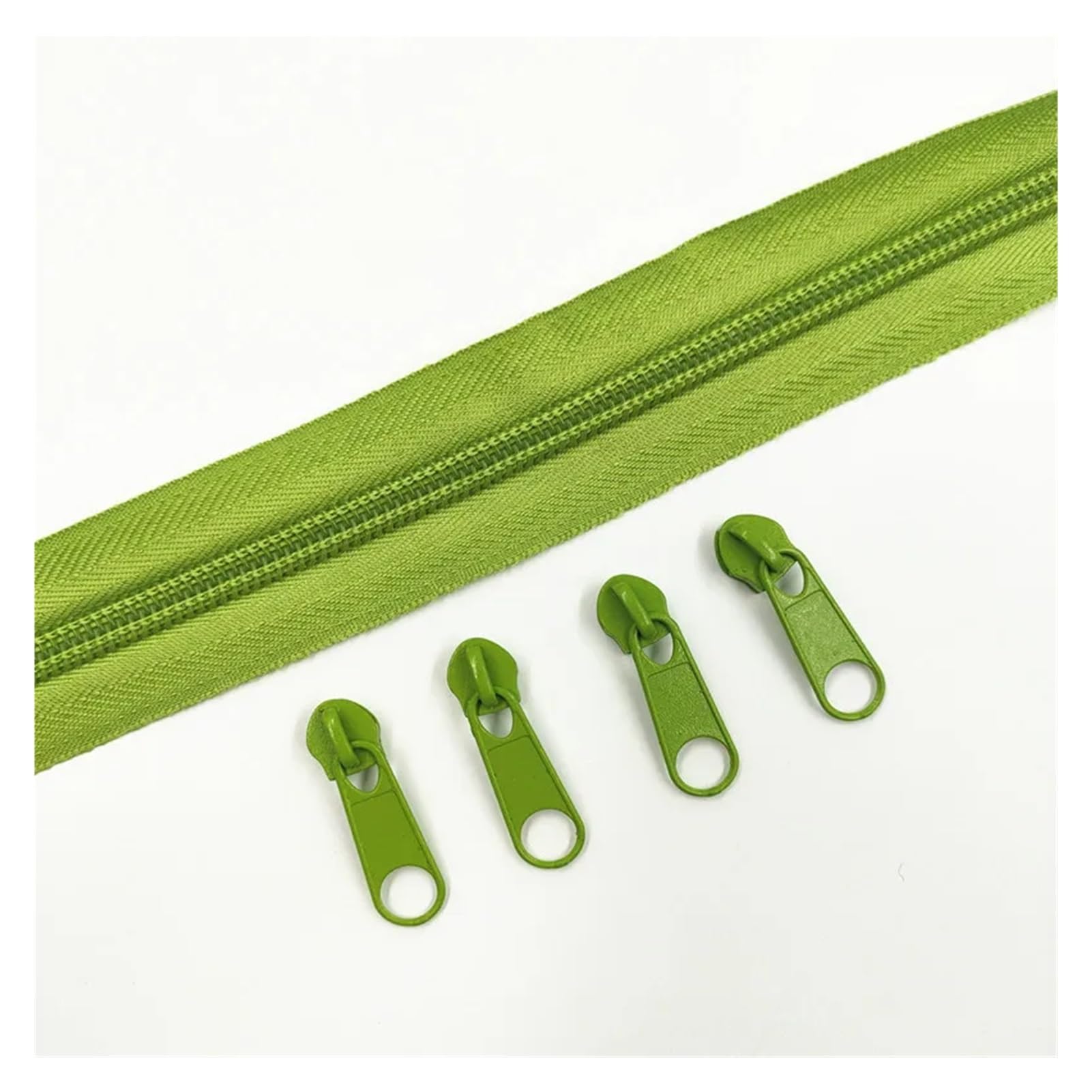 Kit Fermeture Éclair 2 Rouleaux 6,3m Nylon + 30 Curseurs Dorés - Accessoires Couture Et Réparation Sacs