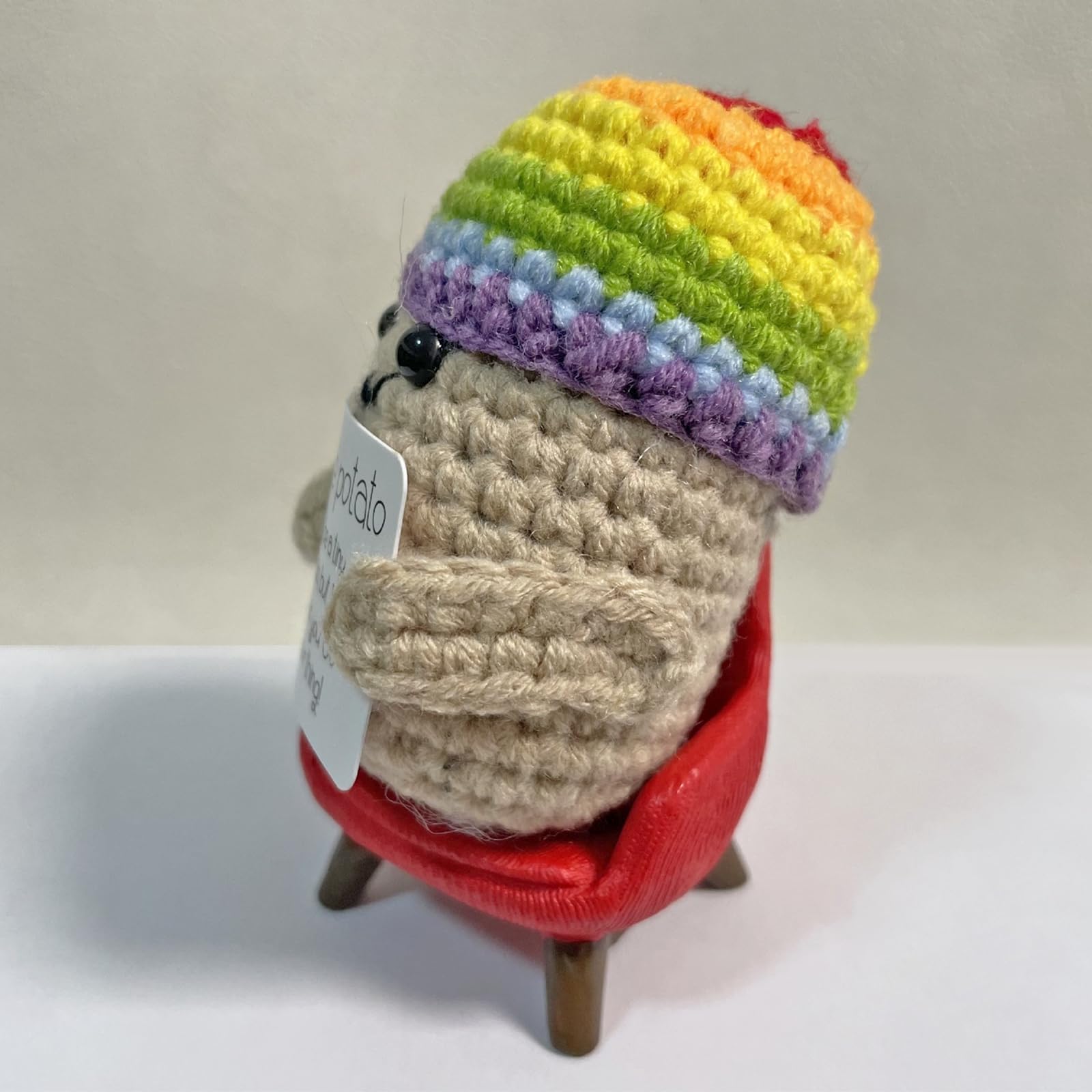 Mini Patata Linda Con Tarjeta Positiva, Regalos De Cumpleaños Para Un