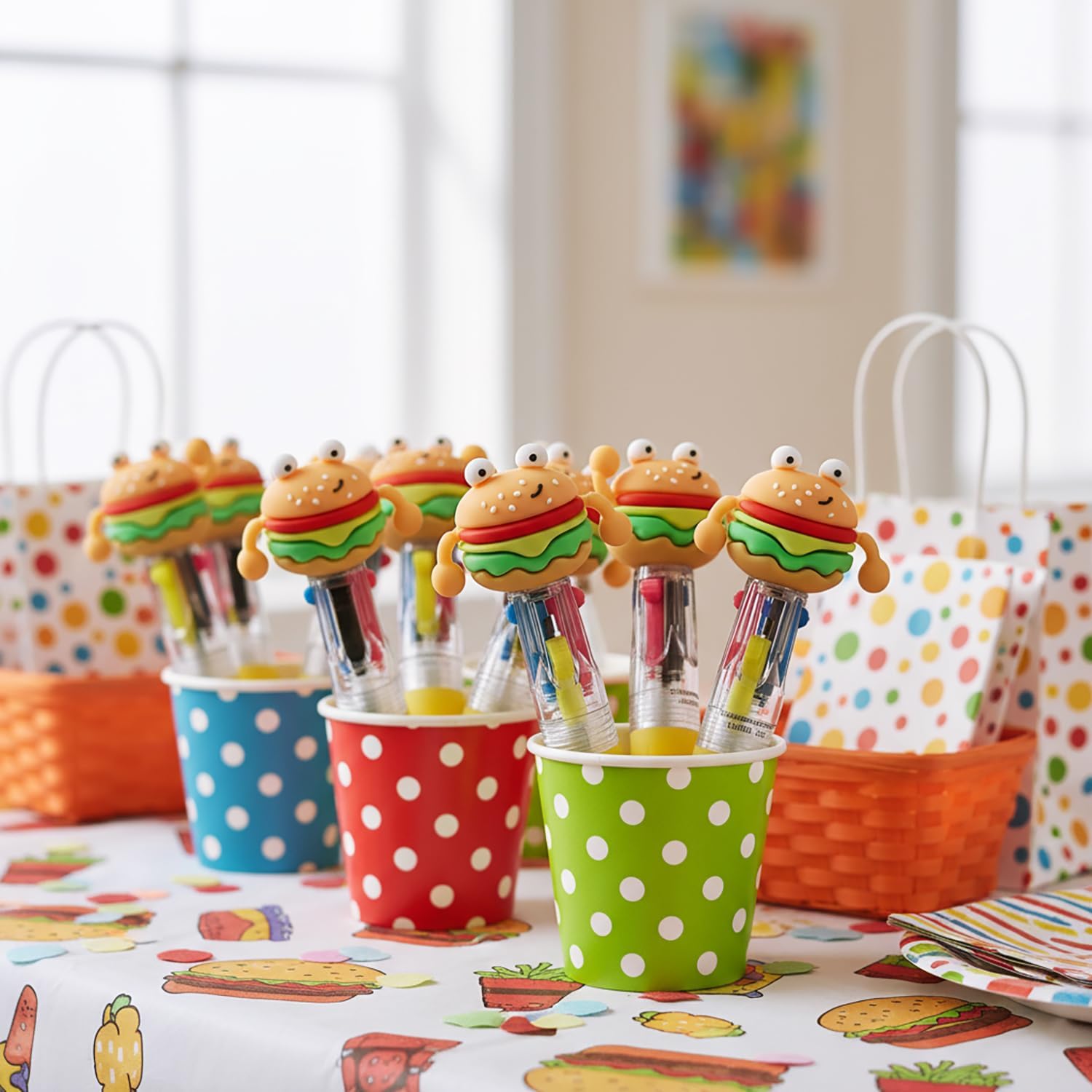 Fun Express 3 1/2" Mini Fun Fast Food Characters Shuttle Pens - 12 Pieces