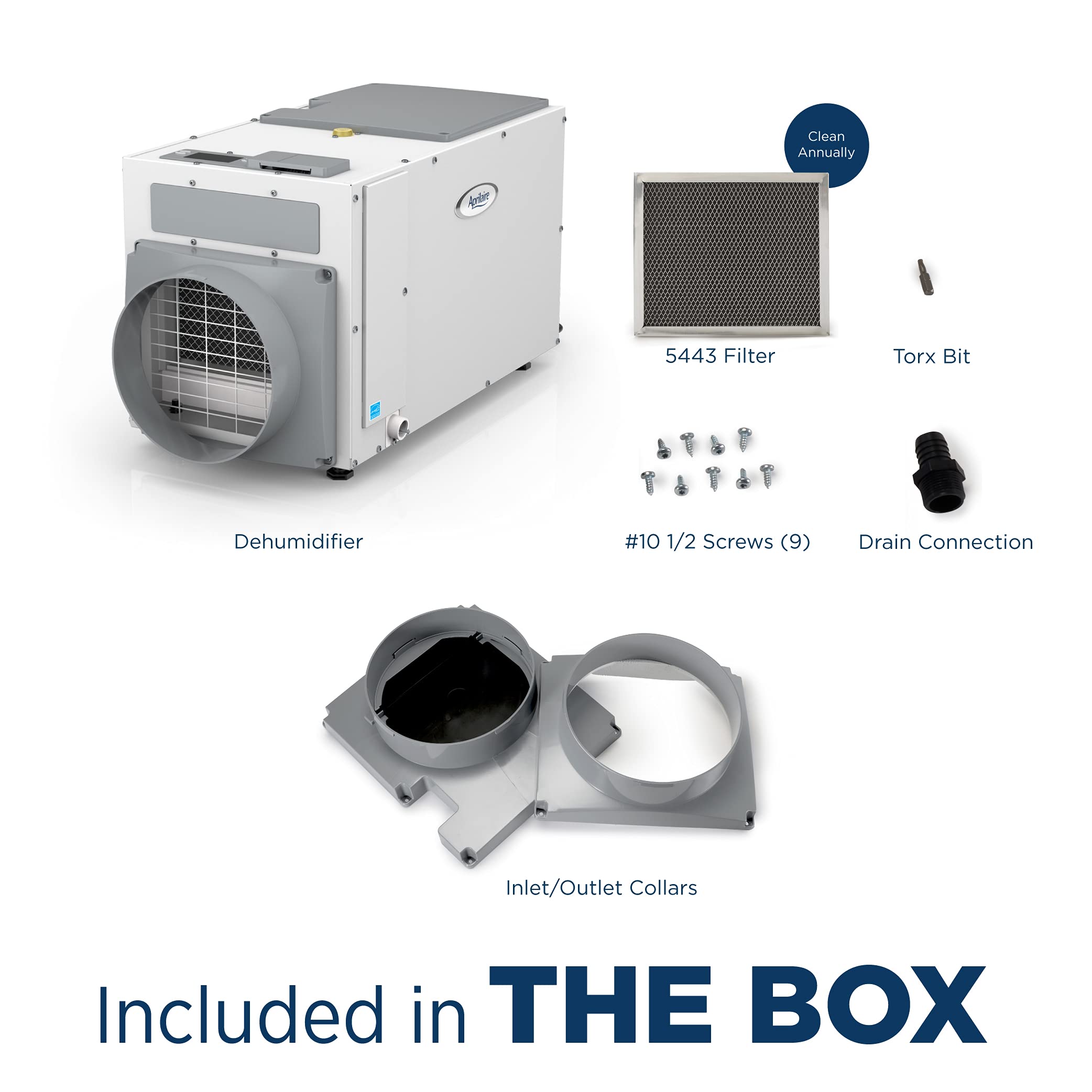 Aprilaire E100 Pro 100 Pint Dehumidifier for Crawl Spaces, Basements, Whole Homes, Commercial up