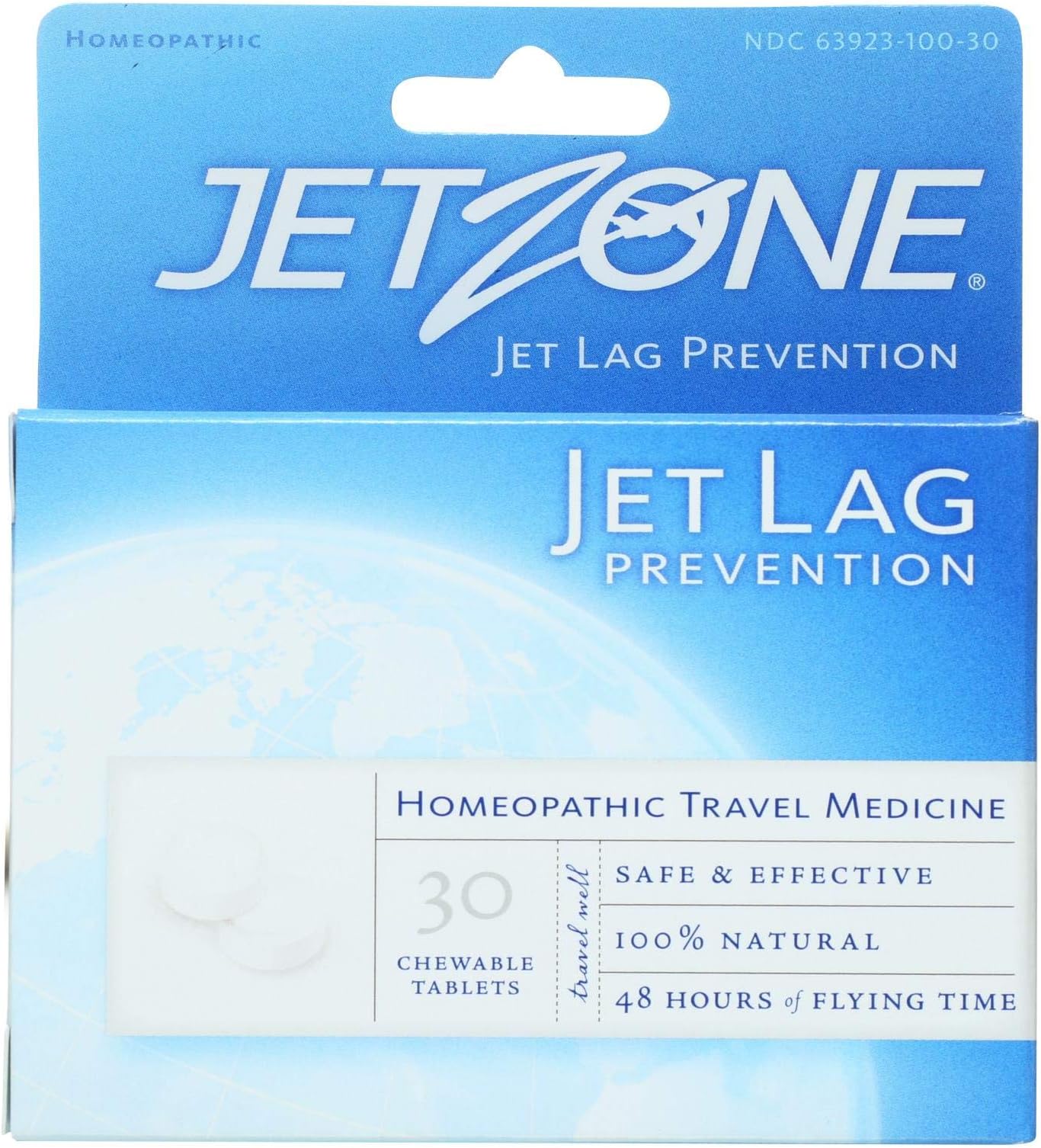 Jet Lag Prevention - Homeopathic Travel Medicine - 30 Tablets - Case of 6