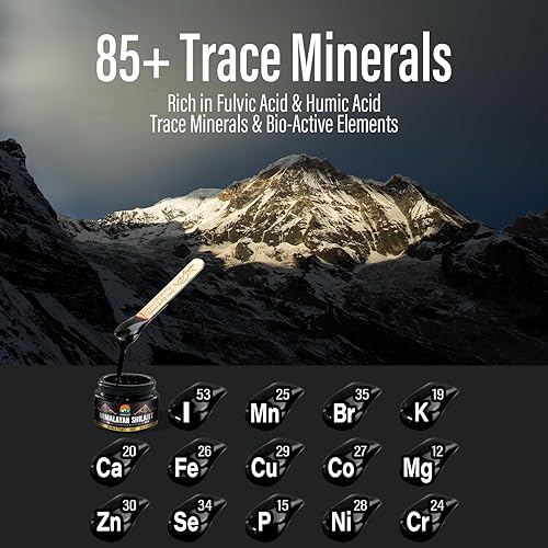 Miniatura 4 de vidabotan Resina Shilajit con ácido fúlvico y minerales traza, resina Shilajit pura original del Himalaya 600 mg para hombres y mujeres para energía