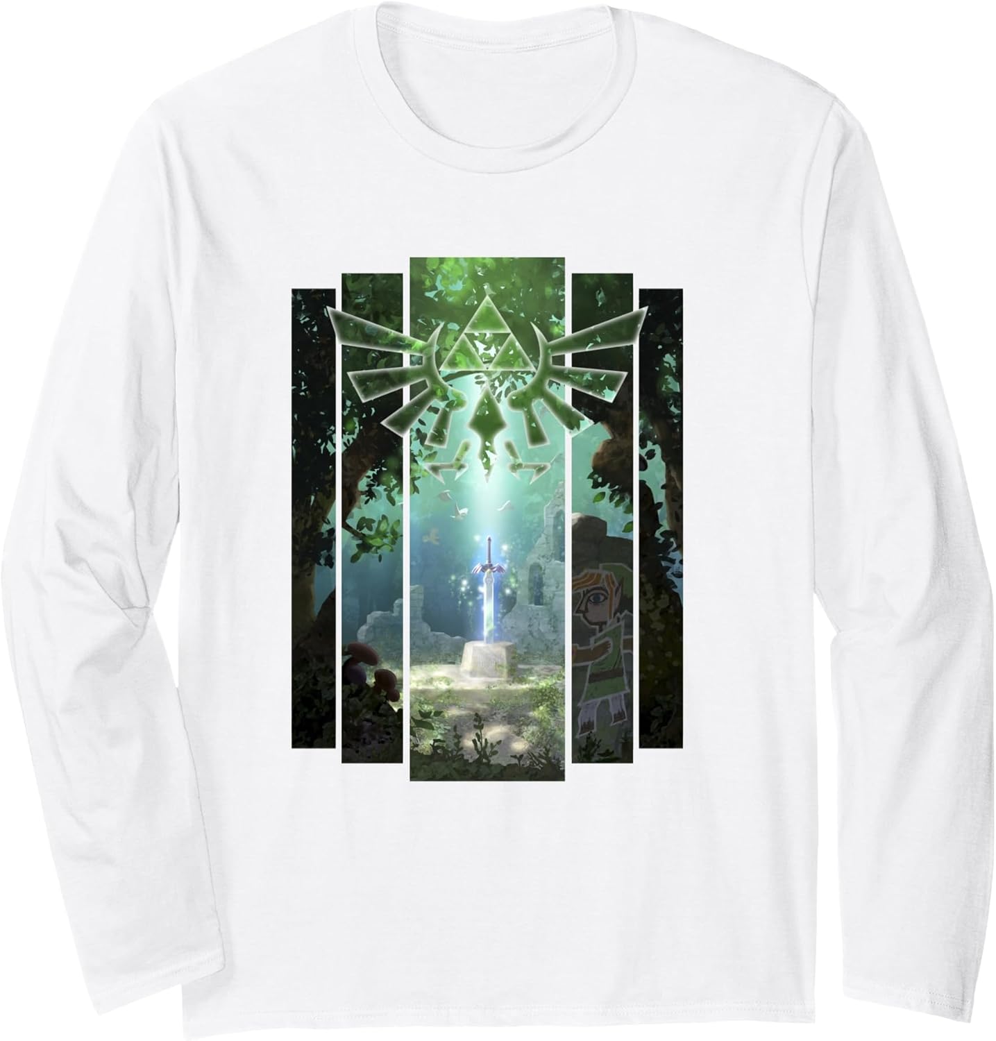 Nintendo Zelda The Master Sword Lost Woods Long Sleeve Tee Long Sleeve T-Shirt