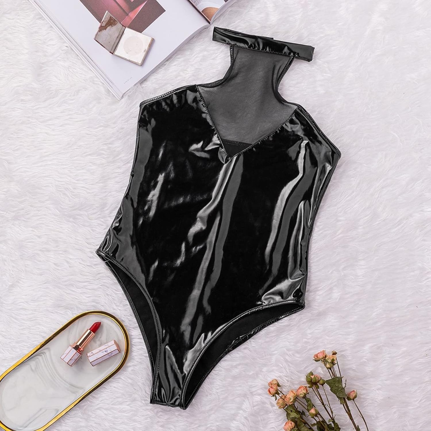 Women'S Garters & Garter Belts Sexy Lingerie Women'S Bodysuit Clubwear Catsuits