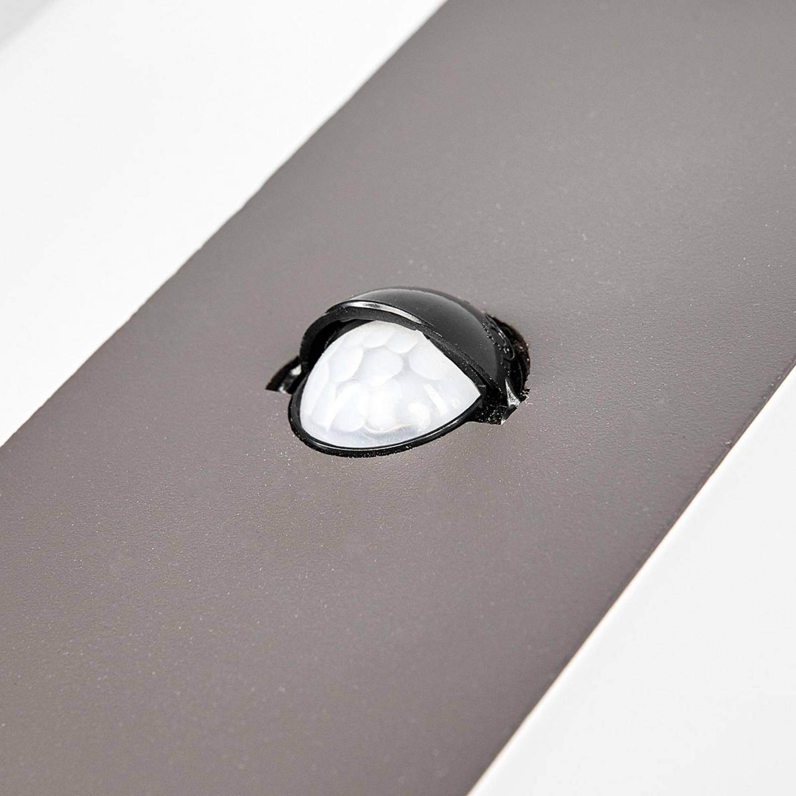 Lindby LED Wandleuchte außen mit Bewegungsmelder, Außenwandleuchte modern IP44 Außenleuchte Wand Außenbeleuchtung für Hof Garten Terrasse Balkon Haus