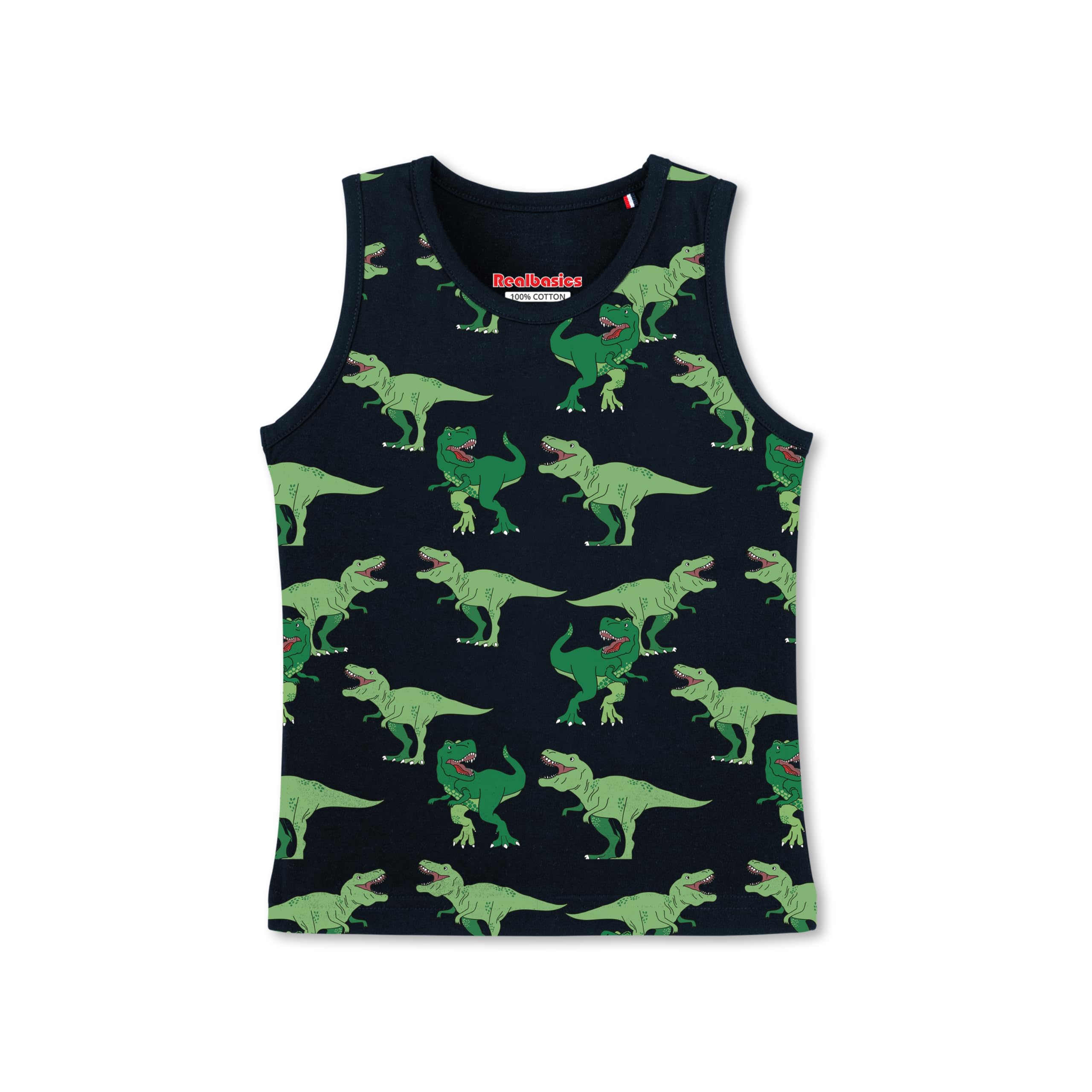 Real Basics Cotton Boys Regular Fit Vests (RB-BS-Tvest-XiKago-1112_Multicolor_11-12 Years) - Image 7 thumbnail