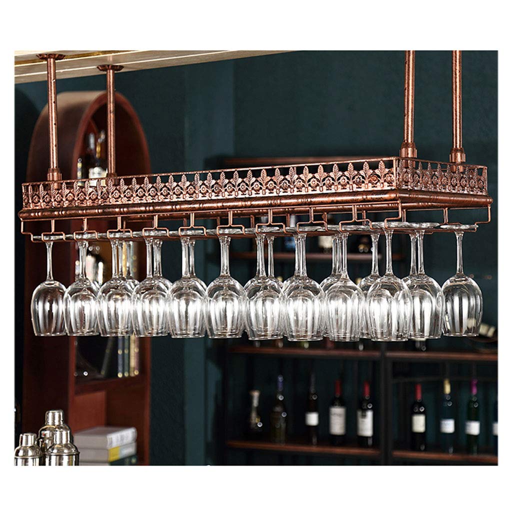 Support à verre à vin suspendu pour sublimer l'ambiance bistrot de votre cuisine et salon