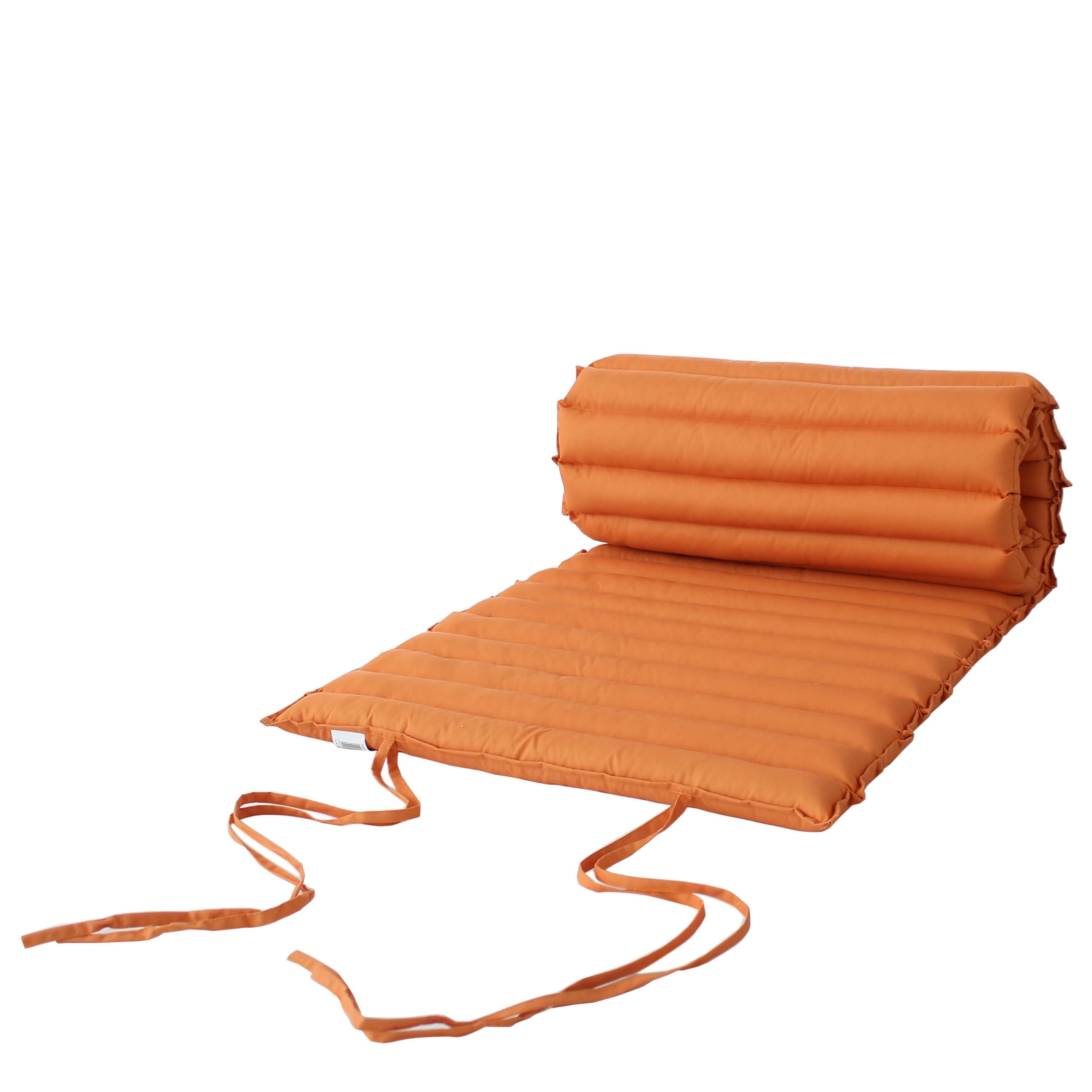 Matelas pour Bain de Soleil, Orange, 180x60cm, avec Traitement déperlant et Anti-UV, Collection Borneo