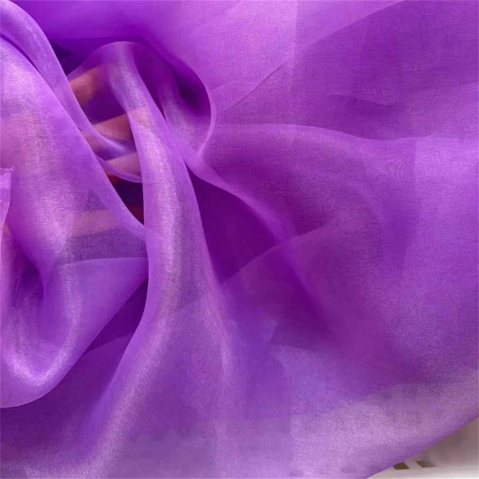 Tela de organza, El poliéster púrpura de la tela el 99% organza tejió longitudes múltiples par en del 150cm(1000x150cm)