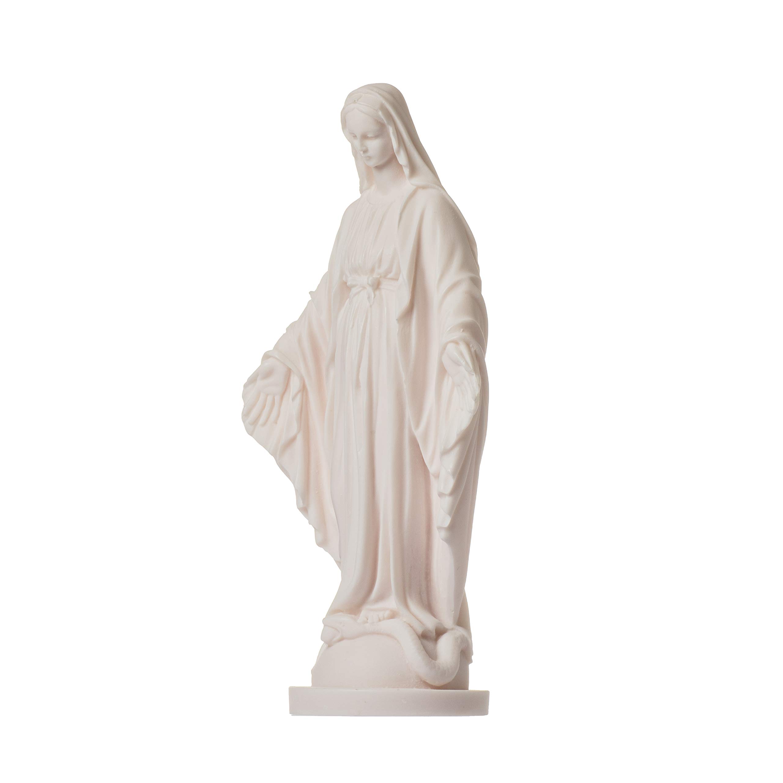 BeautifulGreekStatues Jungfrau Maria Statue Madonna Alabaster 22,9 cm