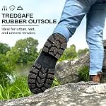 Comfy Moda Legend Tous les Terrain Bottes Chelsea pour femme, Imperméable, Cuir de Cheval Crazy Premium, Semelles doubles, Confort glissé, Bottes à cheville