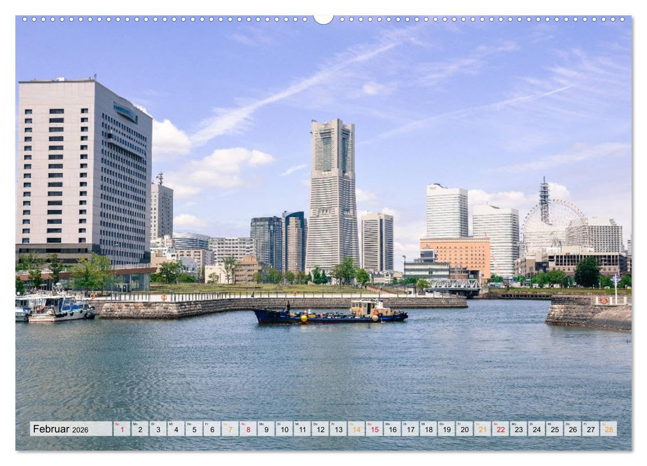Japan - Tokio, Yokohama, Nagasaki (hochwertiger Premium Wandkalender 2026 DIN A2 quer), Kunstdruck in Hochglanz: Ungewöhnliche Aufnahmen von Japans Großstädten (CALVENDO Orte)