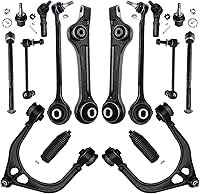 Vista 83 de Detroit Axle - Kit de suspensión frontal de 15 piezas para Jeep Grand Cherokee 99-04 1999 2000 2001 2002 2003 2004, brazos de control superior e