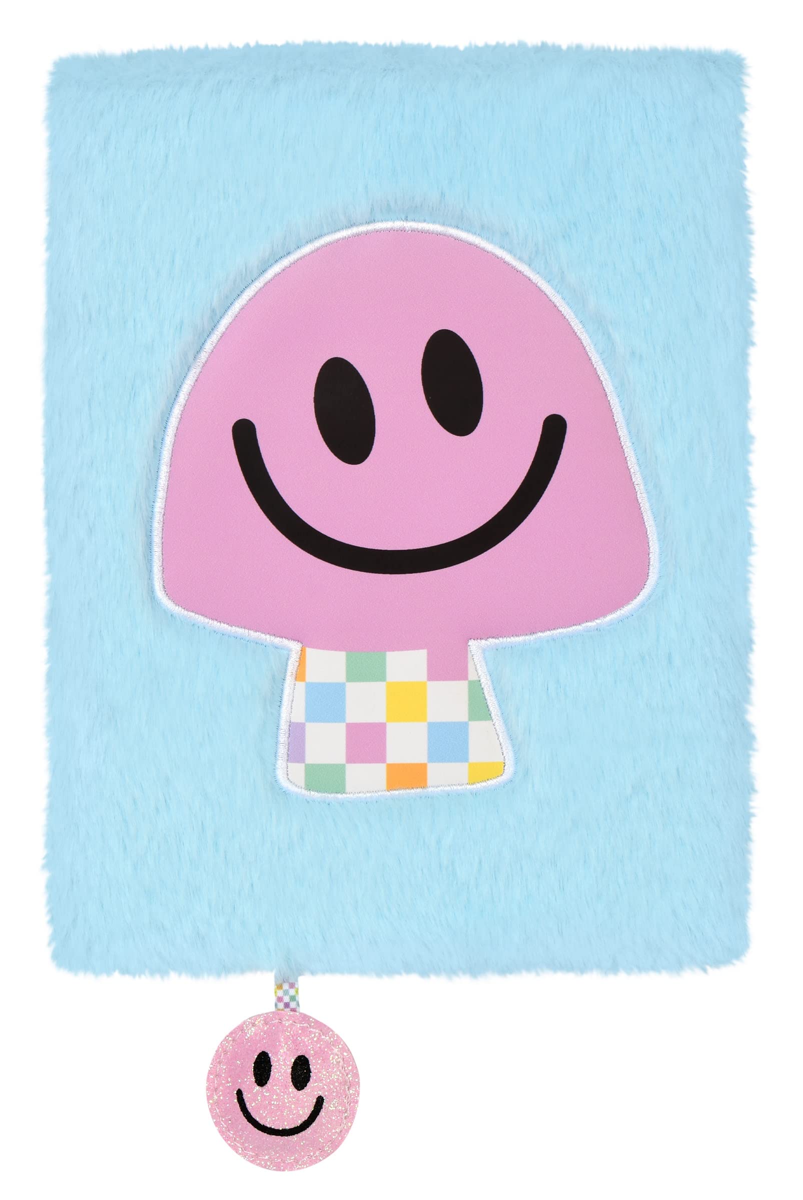 Diario de piel de felpa iscream para notas escolares y tardes de dibujo creativo en el escritorio