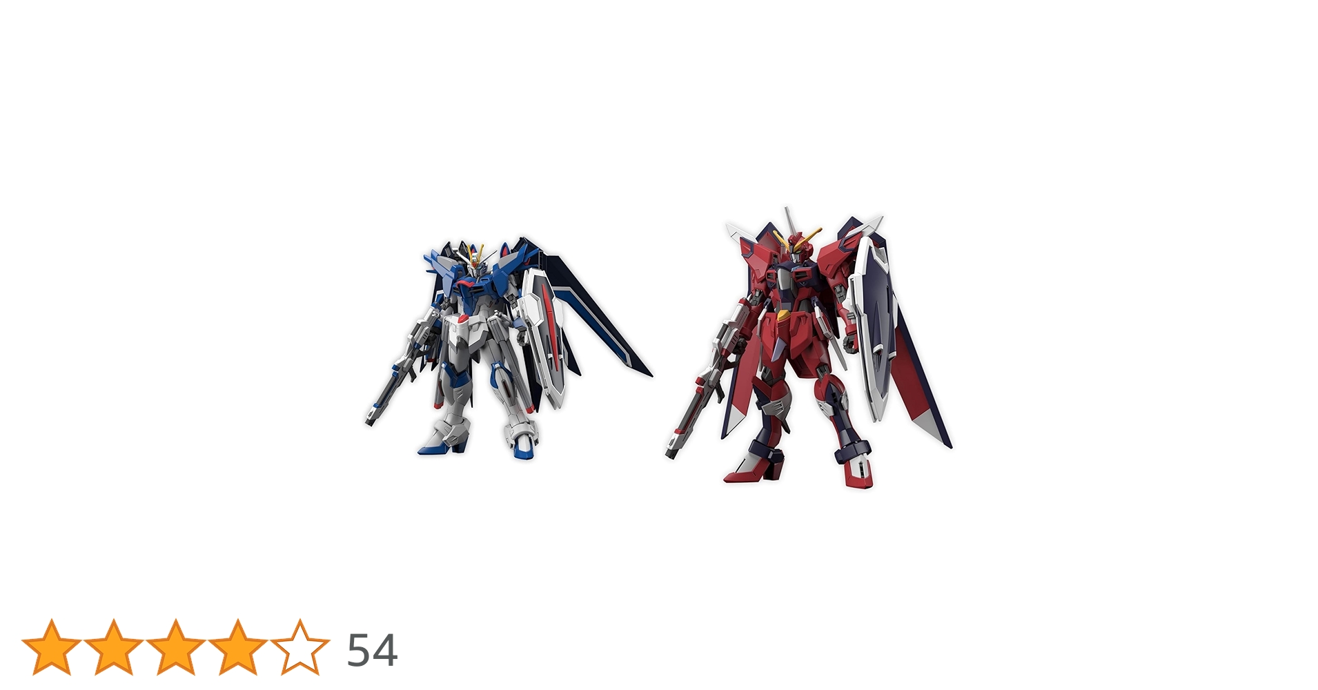 HGCEライジングフリーダム&イモータルジャスティス&ダリルバルデ ガンプラ「HG ライジングフリーダムガンダム」と「HG イモータル