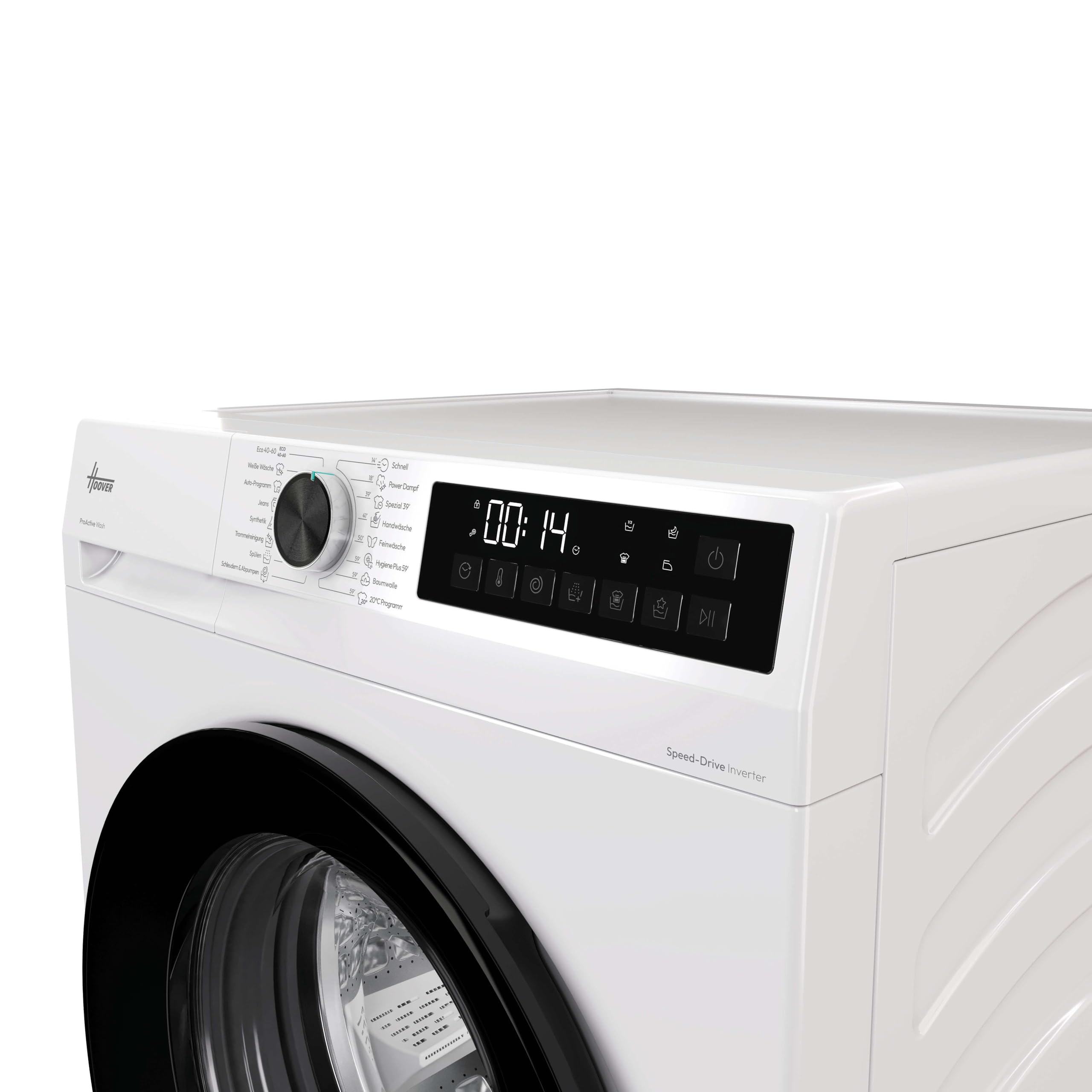 Hoover Frontlader Waschmaschine 8kg HGDQ48SB6-84 | A -10%, Pro-Active Wash, Hygiene-Funktionen, Vielseitige Kurzprogramme