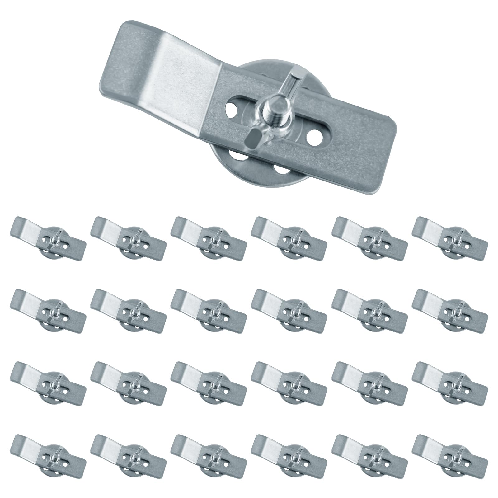 Clips de fregadero de montaje inferior, 24 soportes de fregadero de montaje inferior, soporte de kit de montaje para fregadero, clips de reparación de instalación, soporte de cierre para fregaderos de