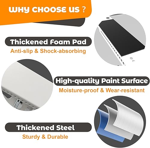 Miniatura 5 de Soporte de aire acondicionado sin perforación, soporte de CA ajustable para ventana que se adapta a ventanas individuales y dobles, acero resistente